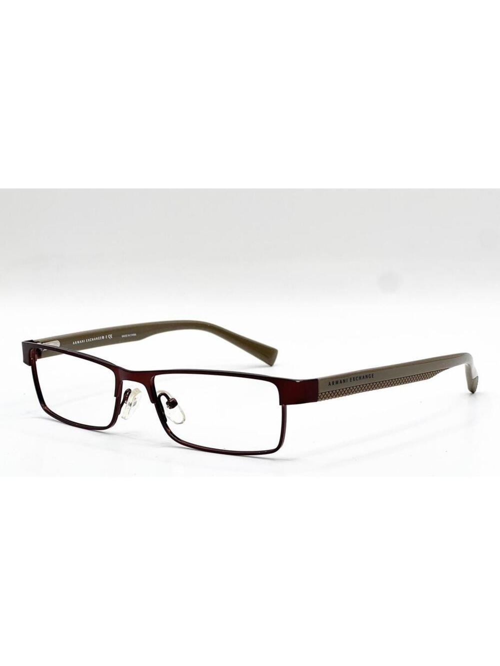 Armani Exchange Ax 1009 6052 Satin Coffee/Capers Authentic Eyeglasses 53-16-145